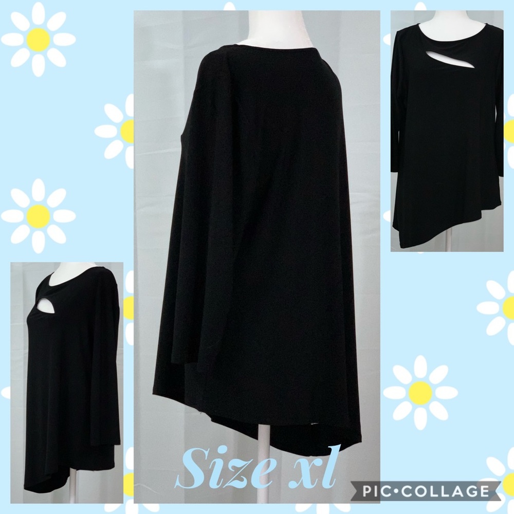 Long black blouse